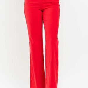 Judy Blue High Waist Red Garmet Dyed 90s Straight Leg Jeans
